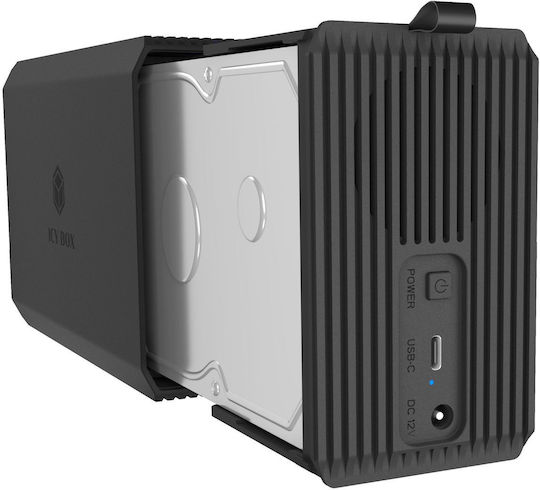 Icy Box Case For 2 Hard Drives SATA III With SATA Connectivity