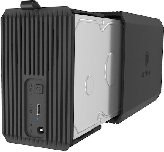 Icy Box Case For 2 Hard Drives SATA III With SATA Connectivity
