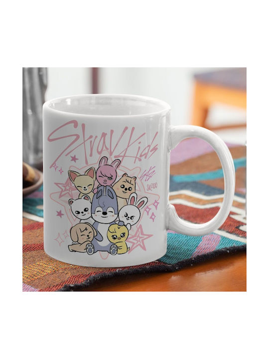 Koupakoupa Stray Kids Pink Κούπα Κεραμική Ροζ 330ml