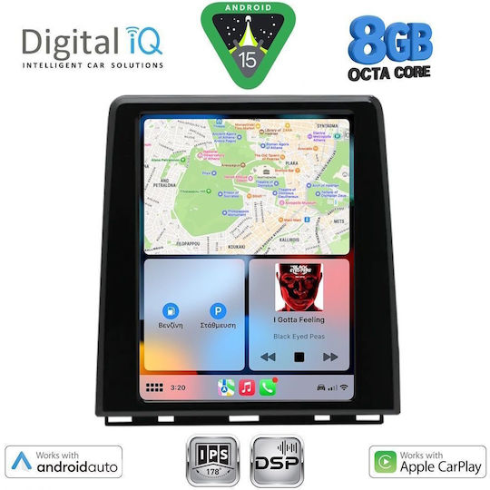 Digital IQ Car Audio System for Renault Clio / Captur 2019 (Bluetooth/USB/WiFi/GPS/Apple-Carplay/Android-Auto) with Touch Screen 4.1"