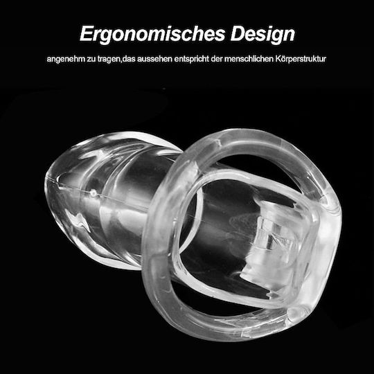 Smd Encaged Клетка За Пенис За Мъже Регулируема 4 Размерa Скрит Заключващ И Празен Дизайн Прозрачен