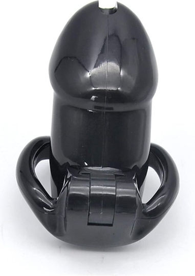 Smd Encaged Chastity Male Penis Cage Adjustable 4 Pieces Fits Hidden Lock & Hollow Design Black