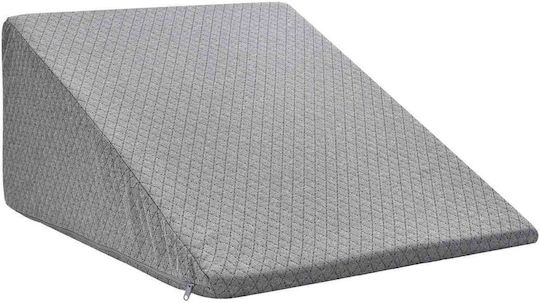 vidaXL Leg Wedge Pillow with Memory Foam 60x50x30cm Gray 42020195