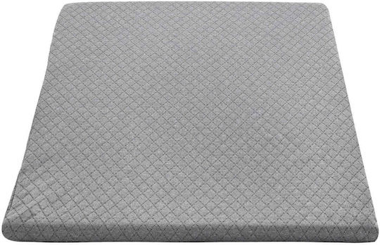 vidaXL Leg Wedge Pillow with Memory Foam 60x50x30cm Gray 42020195