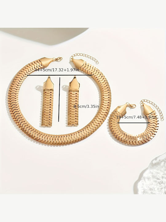 Set mit Halskette , Ohrringe & Armband