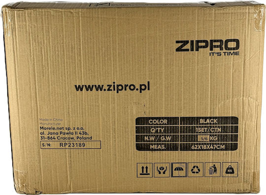 Zipro Klappbares Trainingsmatte Gerätetraining Schwarz (180x60x4cm)