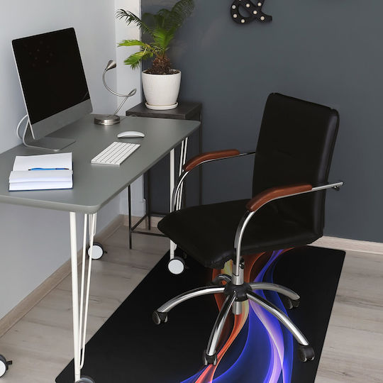 Tulup Bürostuhlunterlagen Design Schutz Bodenbelag Strahlen 140x100 cm