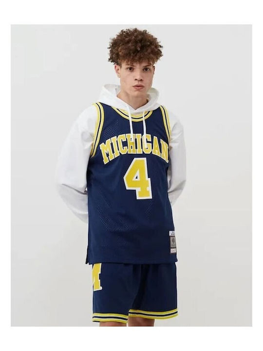 NCAA Michigan Chris Webber Ανδρική Φανέλα Εμφάνισης Μπάσκετ