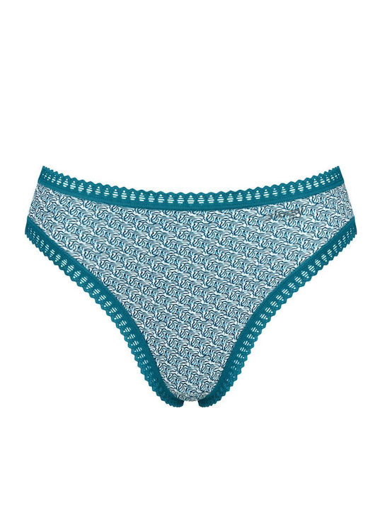 High Βαμβακερά Women's Slip 3Pack Petrol, Grey, Printed