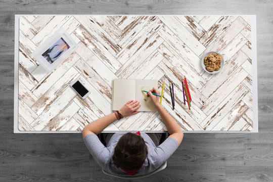 Protecție De Birou Imprimare Decorativă Podea Din Lemn 120x60 Cm
