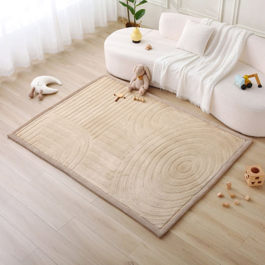Hakuna Matte Ръчно изработен детски килим бежов 200x150cm дебелина 25mm