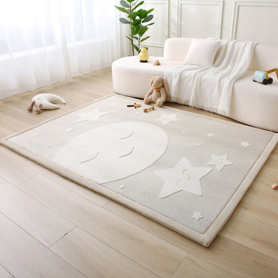 Hakuna Matte Παιδικό Χαλί Μπεζ 200x150cm Πάχους 25mm