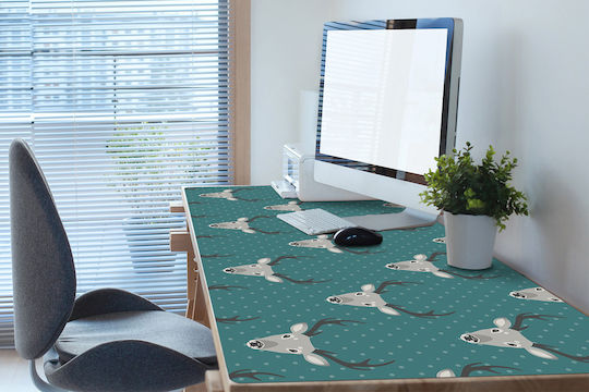 Schreibtischunterlagen Desk Setup Tastatur Maus Graues Elch 100x50 cm