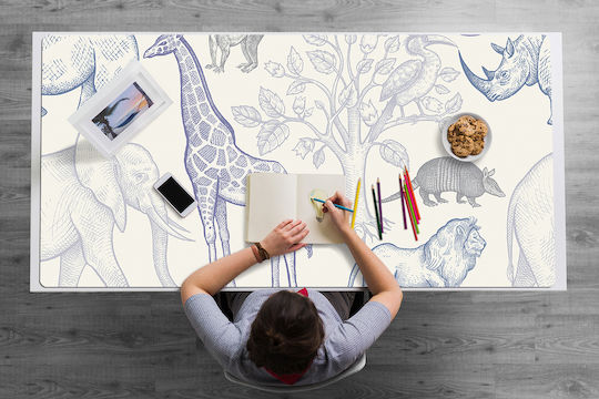 Protecție Pentru Birou Birou De Acasă Animale Madagascar 90x45 Cm