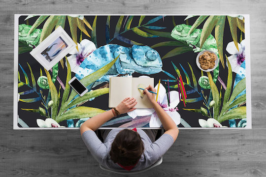 Protecție Pentru Suprafața Tastatură & Mouse Albastru Cameleon 90x45 Cm