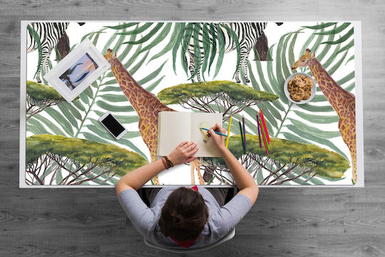 Decorativ Protecție Birou Home Office Animale Savanei 90x45 Cm
