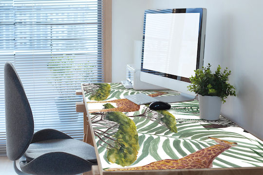 Decorativ Protecție Birou Home Office Animale Savanei 90x45 Cm