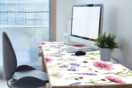 Tulup Βινυλικό Schreibtischunterlage Schutz Vor Abnutzung Tägliche Margeriten 100x50 cm