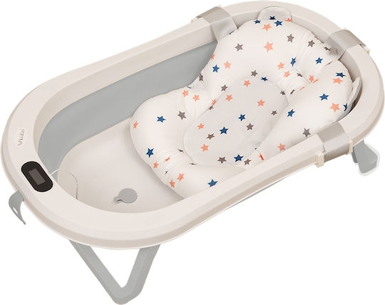 Kidizi Faltbare Babybadewanne mit Thermometer Gray