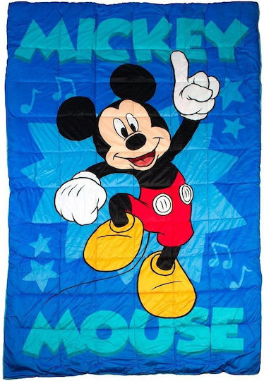Disney Παιδικό Κουβερτοπάπλωμα Μονό Mickey Blue 160x250εκ.