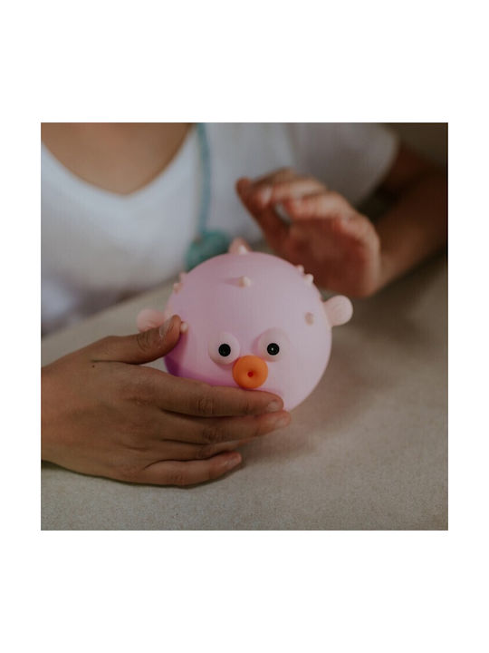 Mary's Led Night Lamp Puffer Fish Pink