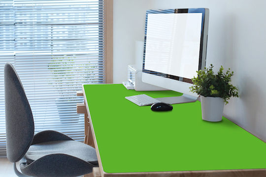 Декоративен Килимче Desk Setup Едноцветно Жълто-Зелено 120x60 См