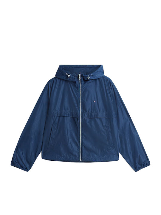 Long Women's Jacket for Spring - Autumn Blue