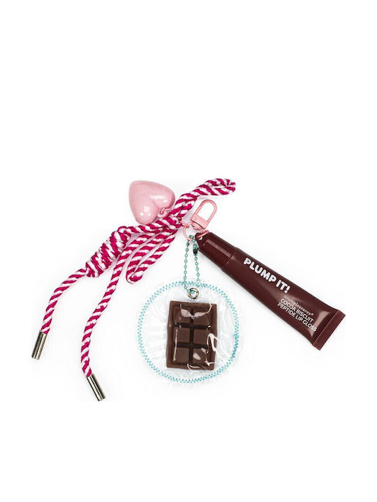 Lip Gloss Tri-coastal Squishy Charm Μπρελόκ Cocoa Biscuit
