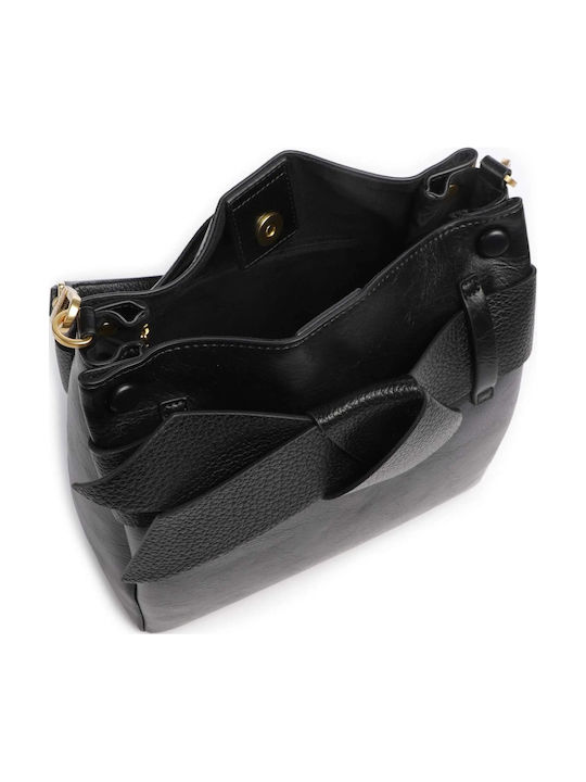 Knot Bow Women's Shoulder Crossbody Bag Black