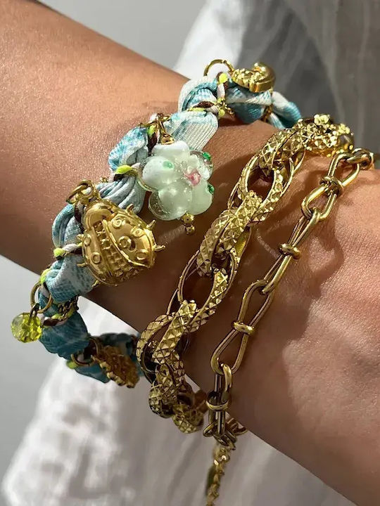 Women's Bracelet Chain made of Steel Gold Plated