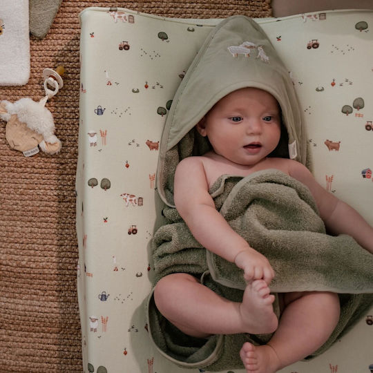 Little Dutch Baby Bath Towel Bathrobe Hooded 75x75cm
