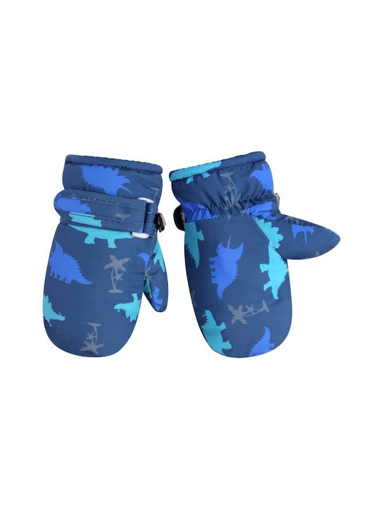 Brims and Trims Mittens Kids Ski & Snowboard Gloves Blue