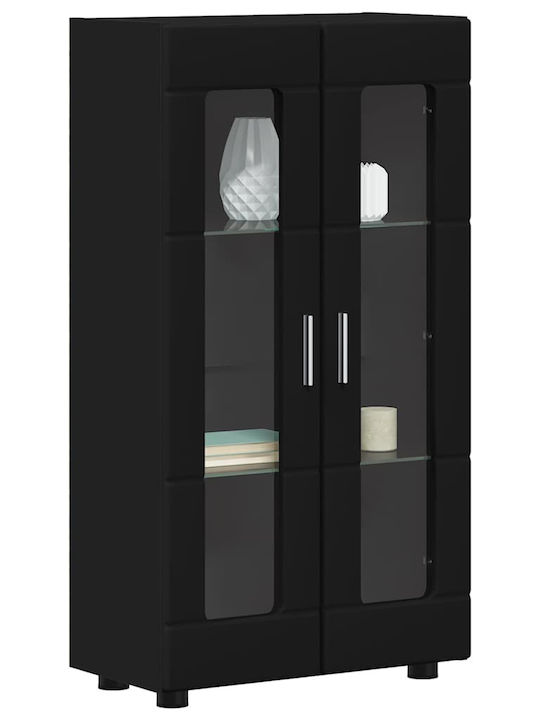 Unitate TV pentru sufragerie Negru L55.5xA29xÎ100cm