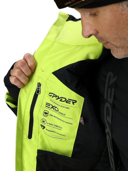 Spyder Leader 38SA073514_LIM Masculin Jachetă pentru Schi & Snowboard Verde