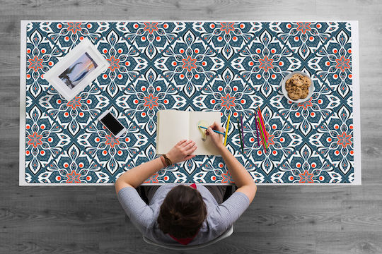 Decorative Protective Desk Pad Home Office Mandala Design 100x50 Cm