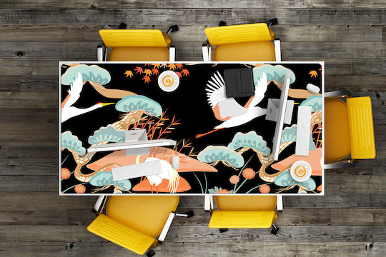 Covoraș Decorativ Pentru Suprafețe De Birou Cu Pescăruși Pictați 100x50 Cm