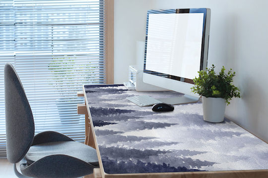 Covoraș Decorativ Pentru Birou Protecție A Suprafeței De Lucru Peisaj Forestier 120x60 Cm