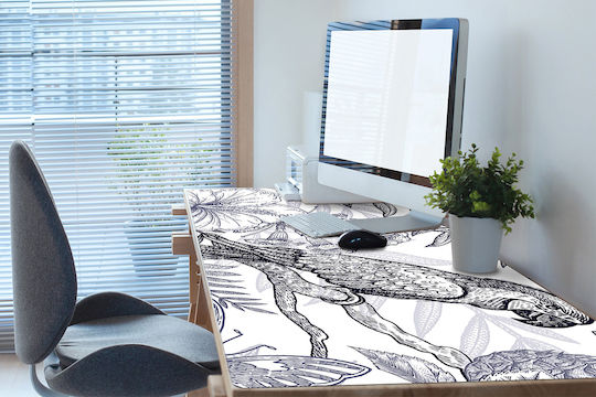 Decorativ Protecție Birou Home Office Schiță Papagal 100x50 Cm
