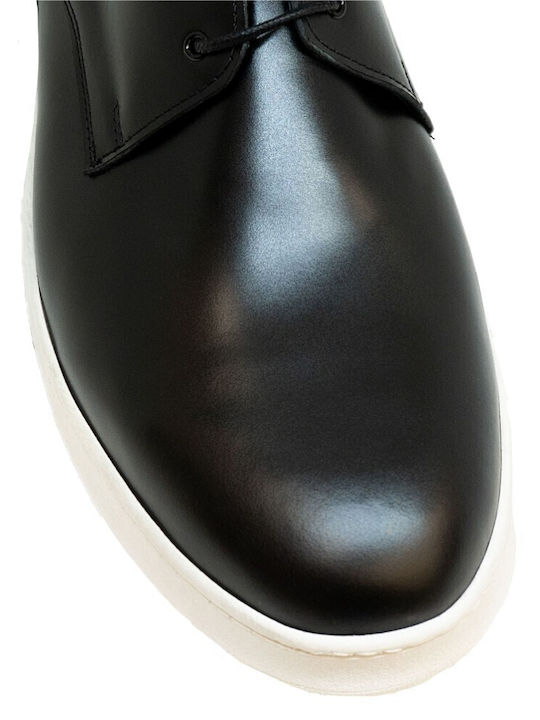Leder Herren Freizeitschuhe Schwarz
