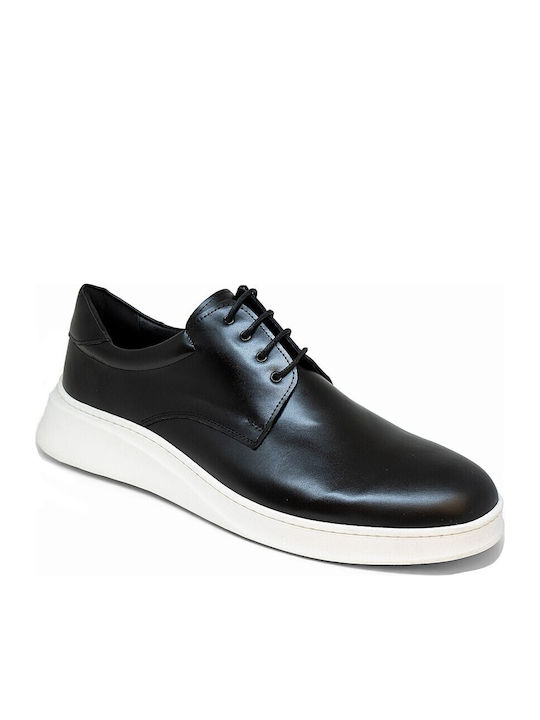 Leder Herren Freizeitschuhe Schwarz