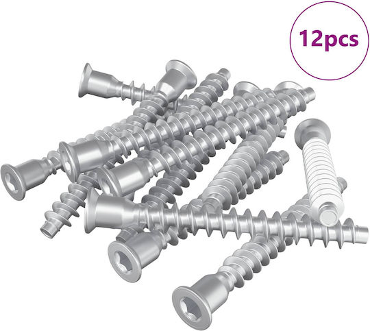 vidaXL Screw Torx Metallic with Diameter M7mm 12pcs