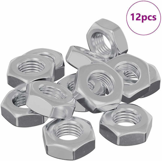 vidaXL Anti-Loose Nut 12pcs