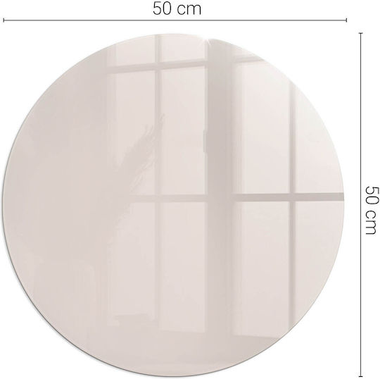 Suport Decorativ Din Sticlă Pentru Protecția Podelei În Fața Șemineului Roz Fi 50 Cm