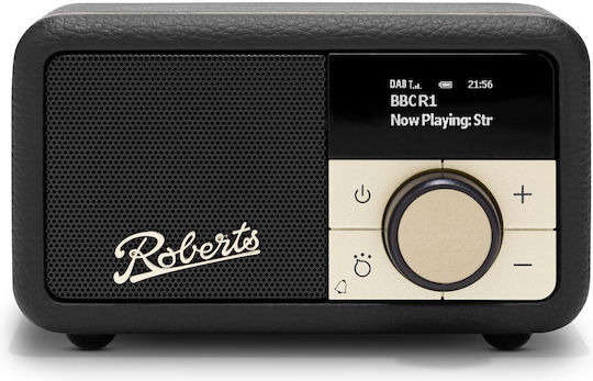 Roberts Revival Petite 2 Tabletop Radio Rechargeable DAB+ with Bluetooth Black