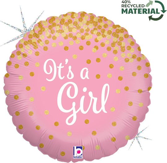 18" Μπαλόνι Γέννησης Its A Girl Γκλίτερ
