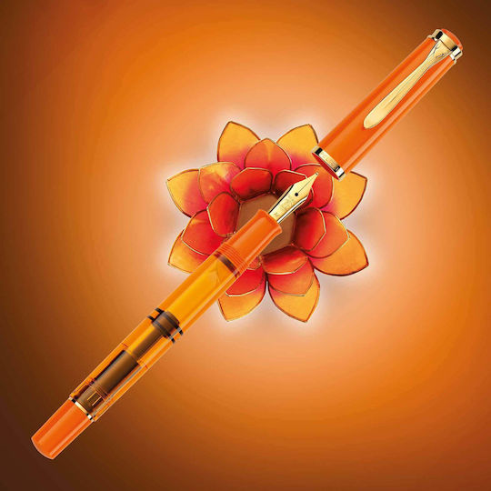 Pelikan M200 Special Edition Orange Delight Füllfederhalter Extra Fein