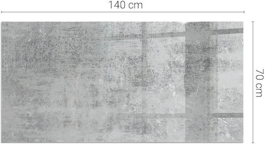 Tempered Protective Glass Front Fireplace Abstract Background Texture 140x70 Cm