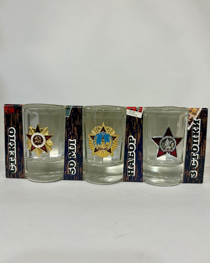 Shot Glasses made of Glass 3pcs