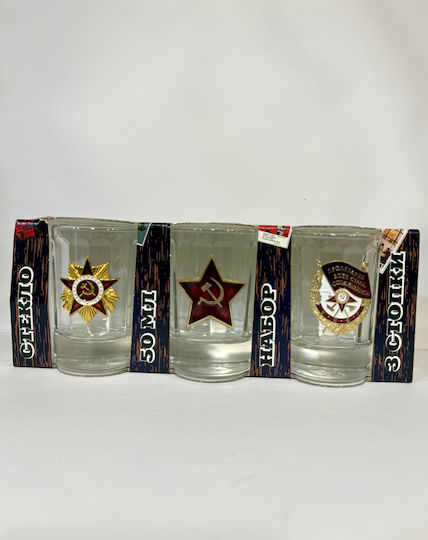 Shot Glasses made of Glass 3pcs
