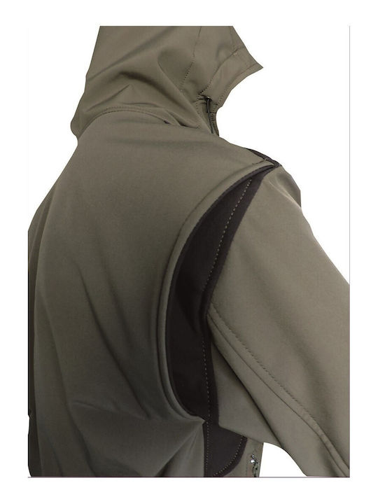Dispan Μπουφάν Softshell Χακί